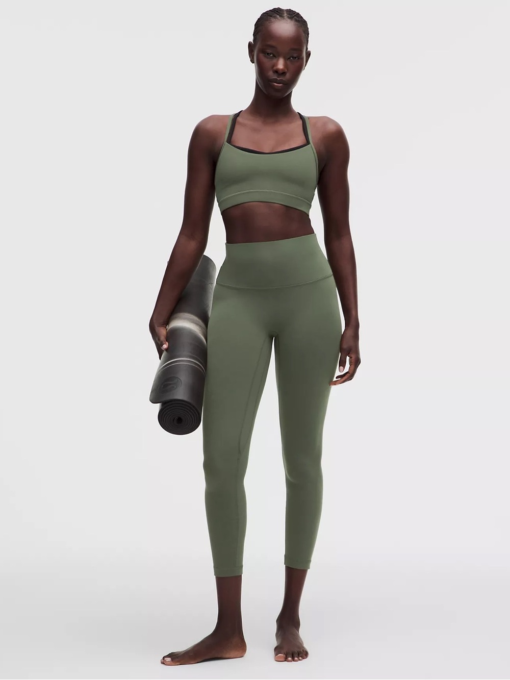 lululemon athletica Olive Green High-Rise Leggings